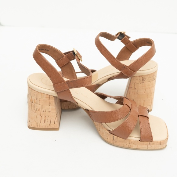 Paul Green Tina Sandal Cognac Brown Size 9.5 - Picture 11 of 12